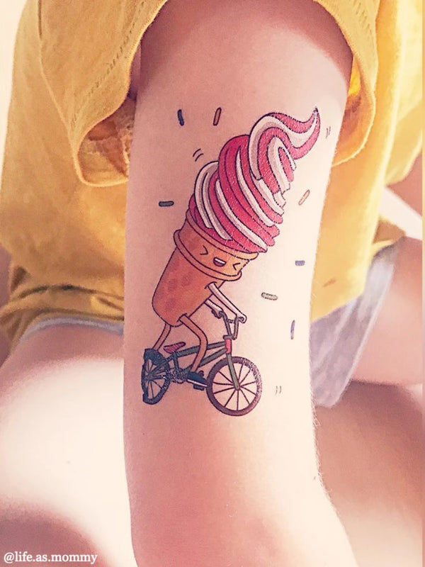Buy Ice Cream Tattoo Tights Online in India - Etsy